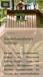 Mobile Screenshot of baumhaushotel-solling.de
